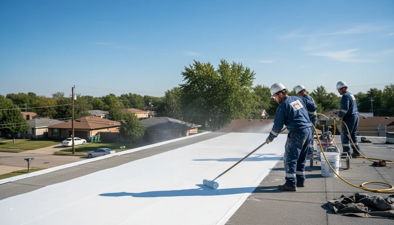 Commercial roof coating in Shannon, MS near me